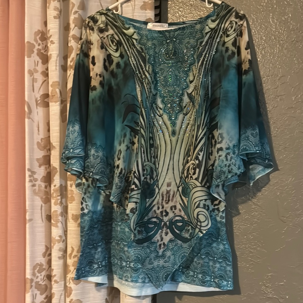 Elegant Teal Women's Top